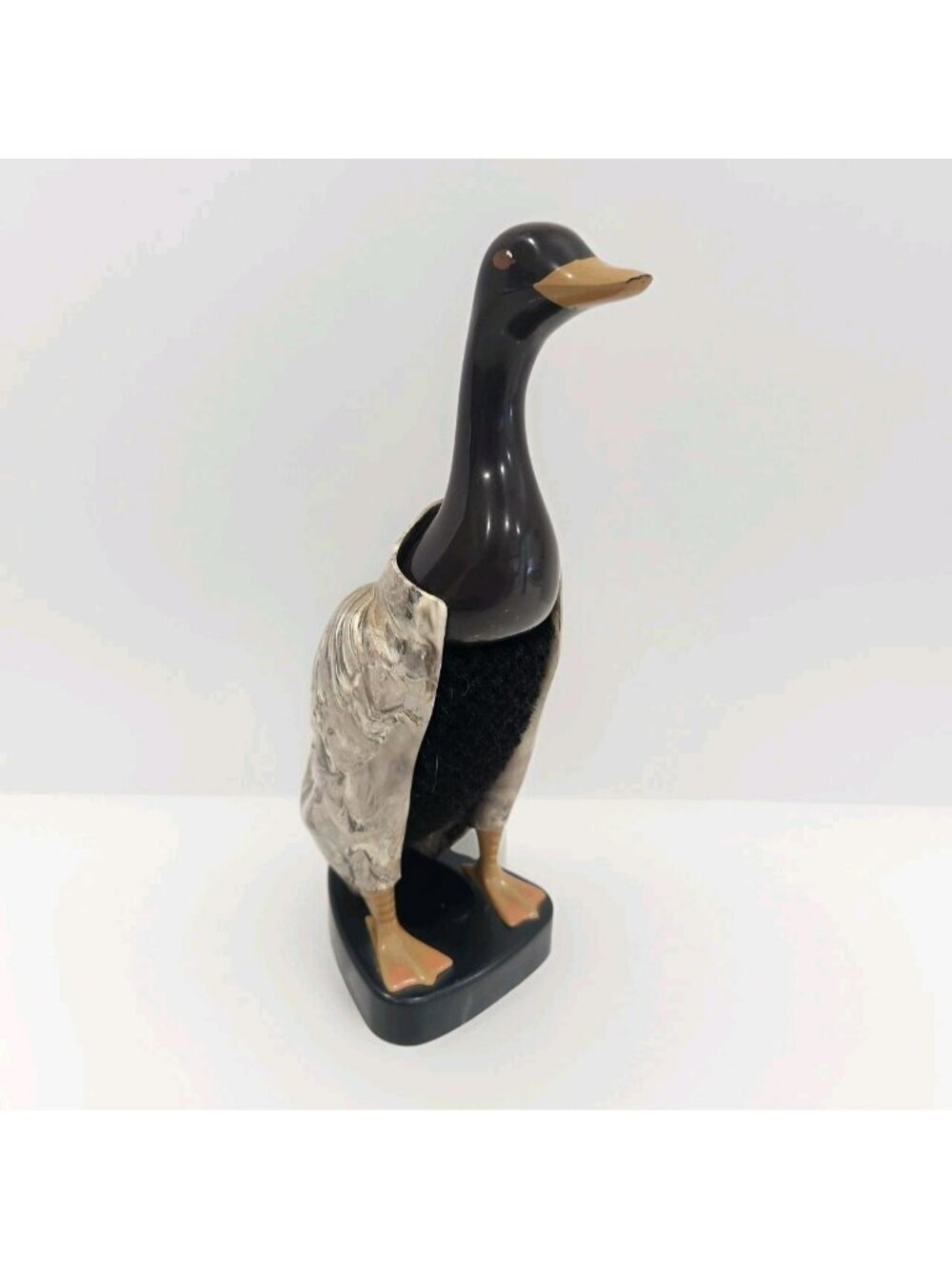 Vintage Duck Clothes Brush Caddy Bakelite Made in England Vanity Grooming